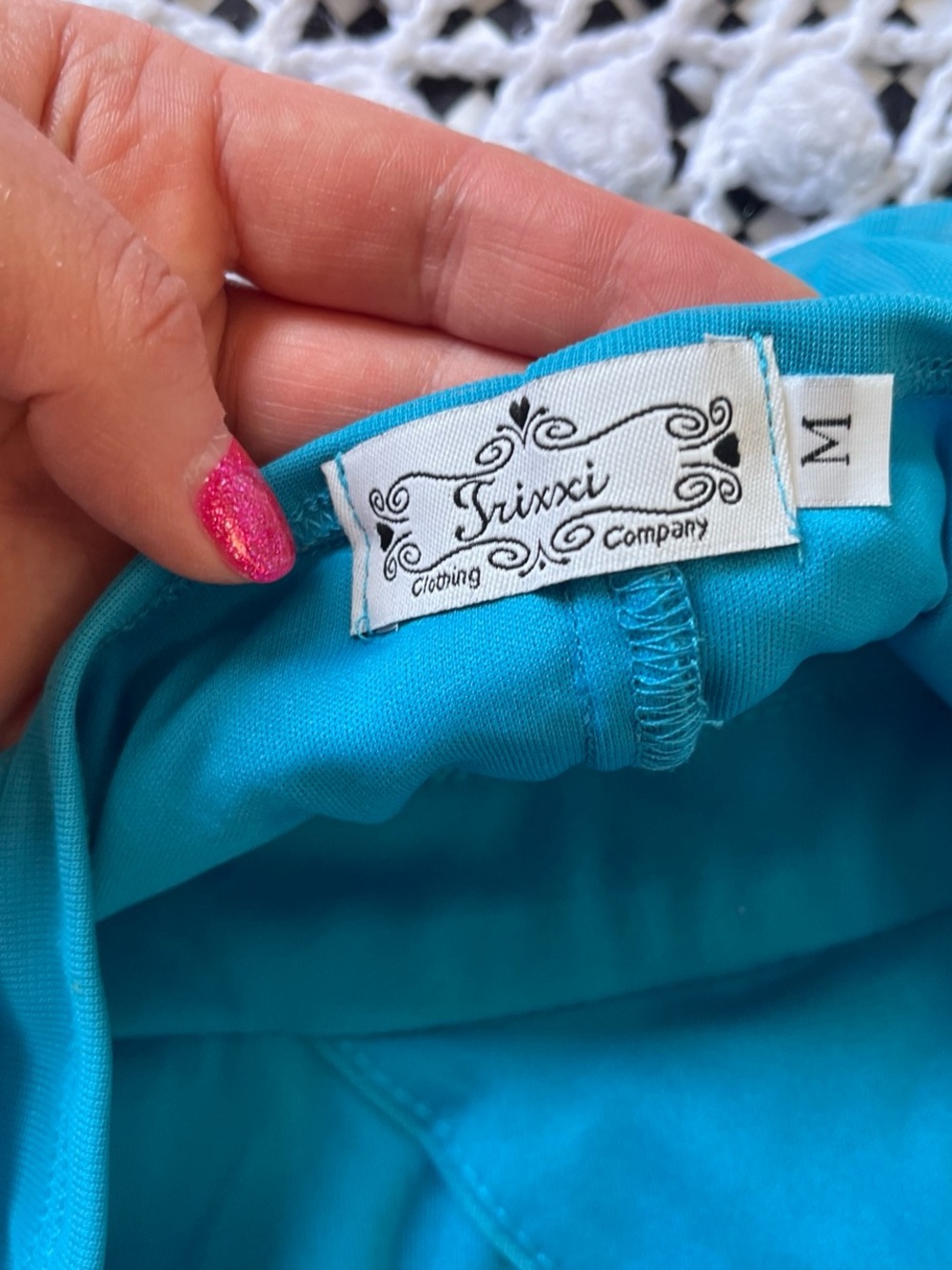 Y2k Turquoise Halter-Back High-Low Fairy  Dress with Rhinestone Accents - Picture 4 of 8